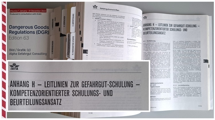 IATA-DGR, 63. Ausgabe mit Abdruck CBTA.